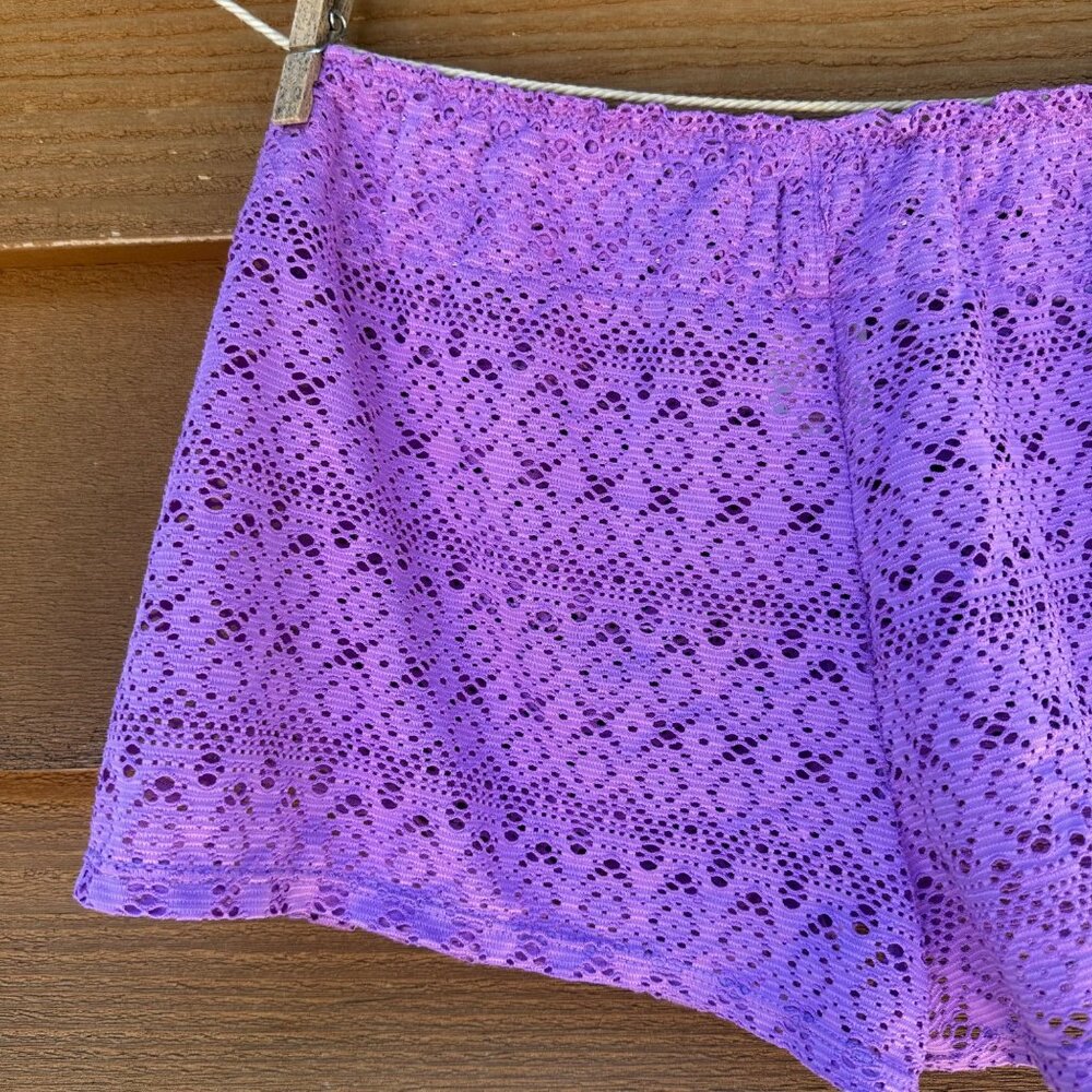 Circo Girls XL 14/16 Purple Lace Swim Cover-Up Shorts - Picture 8 of 8